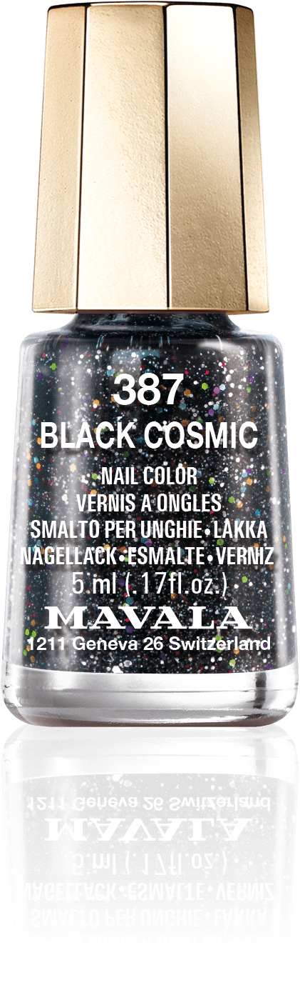Black Cosmic — Noir intense rehaussé de poussière d'étoiles