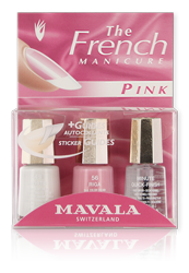 Kit French Manicure Pink — With Sticker Guides.