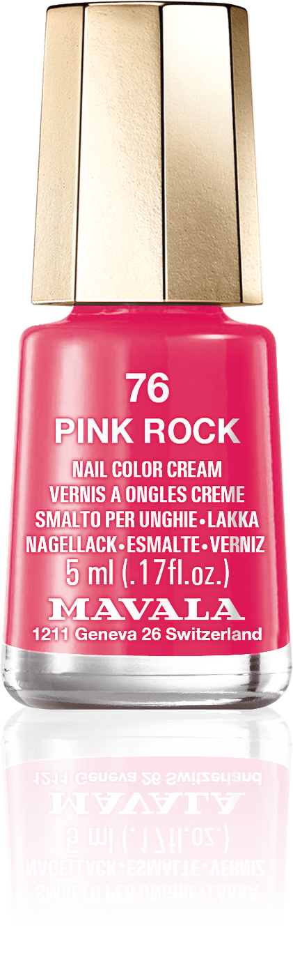 Pink Rock — A luminous raspberry pink, a dazzling inspiration to party