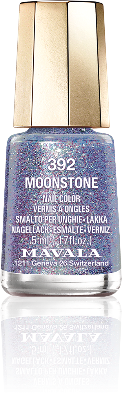 Moonstone — A shiny lilac, as if just arrived from another planet